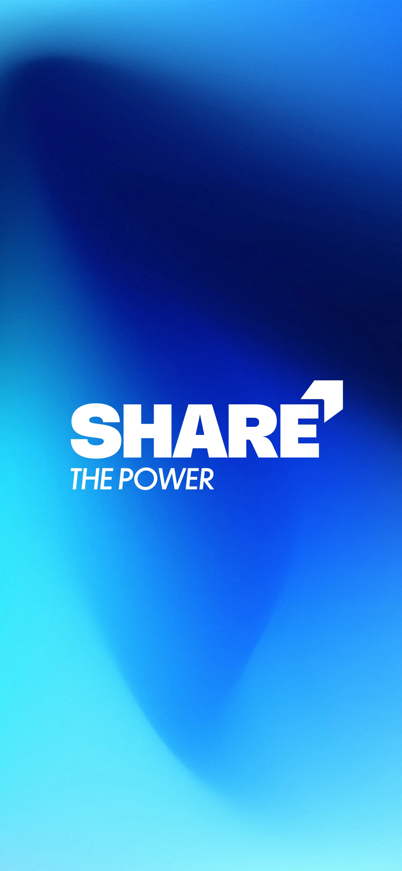 Startbildschirm der SHARE App
